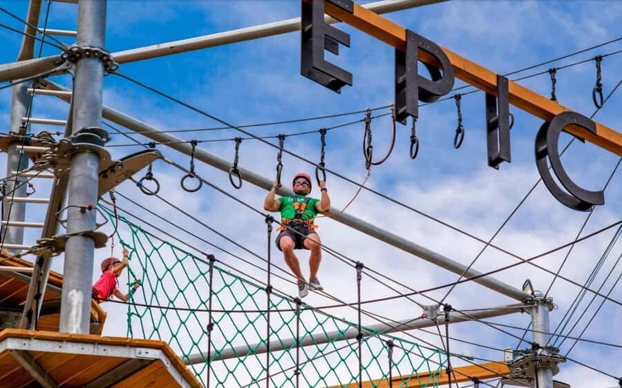 Castle Rock: The EDGE Epic Sky Trek - The Sky Jungle Gym: Four Levels and 110+ Obstacles