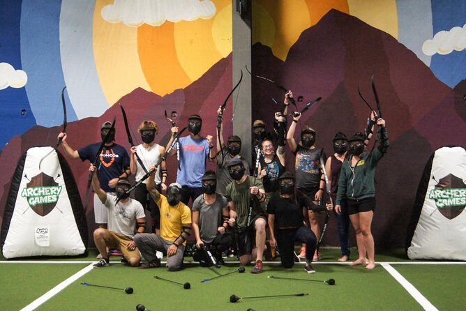 Denver Archery Dodgeball - 75 Minute Indoor Experience - How the 75 minutes works: practice range first, then refereed games